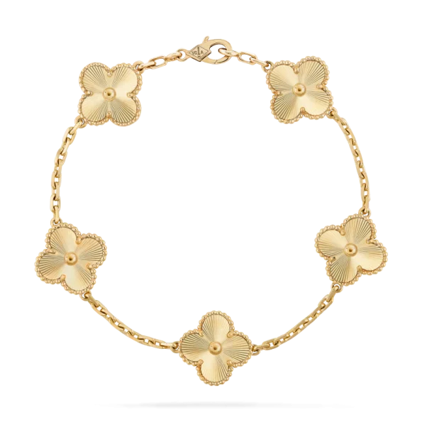 Van Cleef Bracelet Dupe �� Gold Clover Bracelet