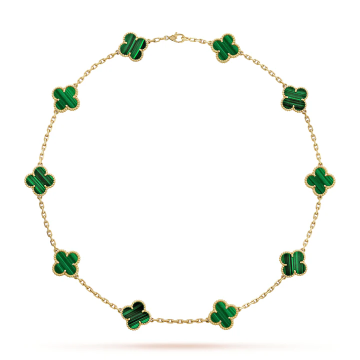 Clover Leaf Necklace,925 Silver, 18k Gold Plated,10 Motifs