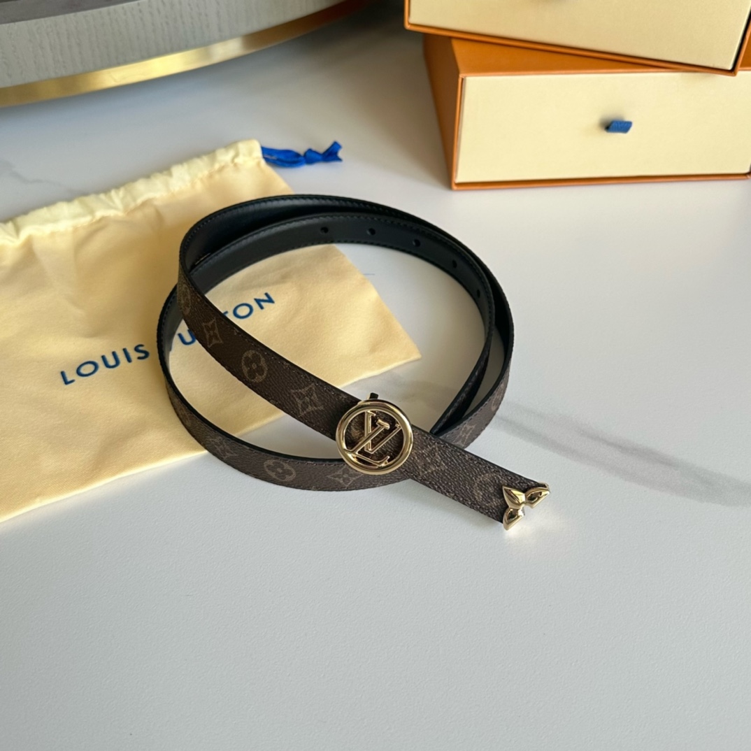 Louis Vuitton LV Leather Belts 1:1 Mirror Version