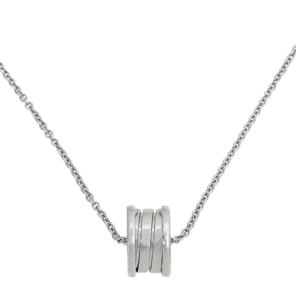 Bvlgari 18K White Gold B.zero 1 Necklace