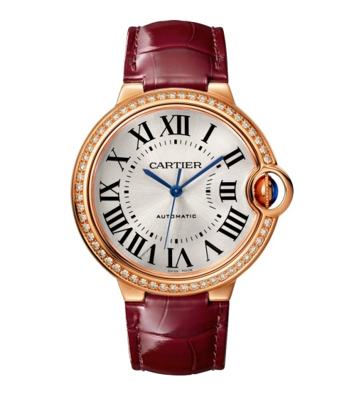 Cartier Ballon Bleu 36mm 18K Rose Gold & Diamond Lady��s Watch, WJBB0034
