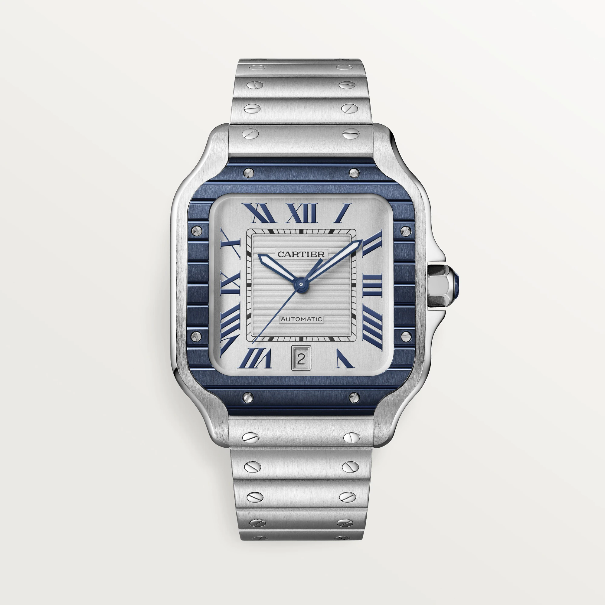 Cartier Santos Stainless Steel & PVD Men��s Watch, WSSA0047