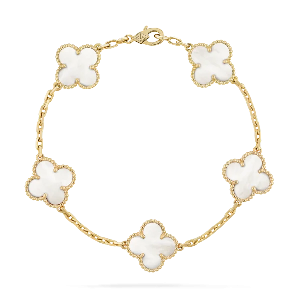 Van Cleef Bracelet Dupe, White Clover Bracelet