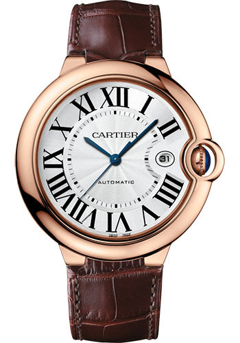 Cartier Ballon Bleu 42mm Rose Gold Men��s Watch, WGBB0030