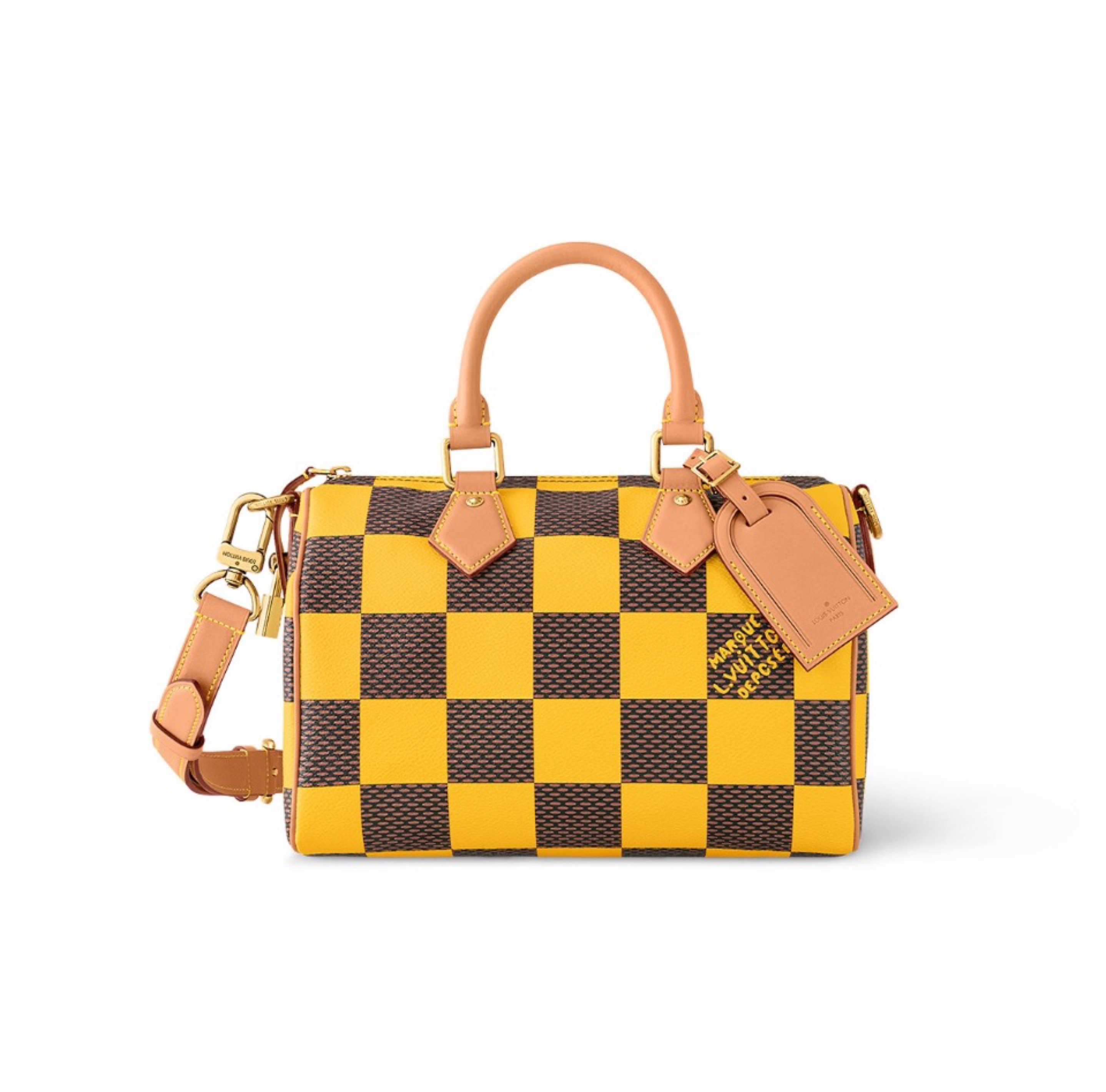Louis Vuitton LV Speedy 25 Checkerboard Shoulder Bag Handbag (Replica)