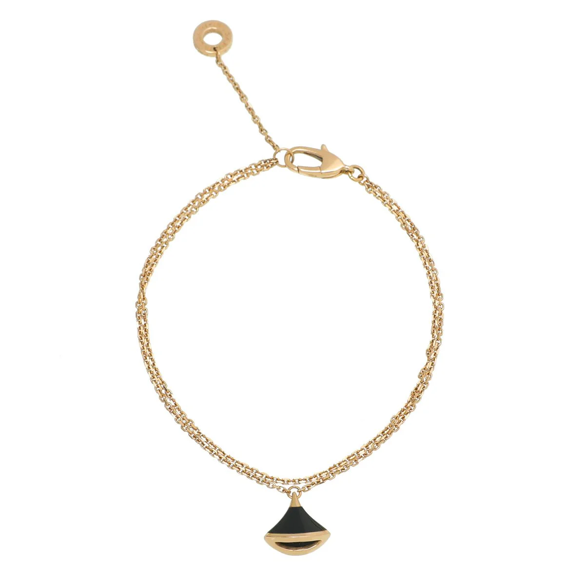 Bvlgari 18K Pink Gold Onyx Diva's Dream Bracelet