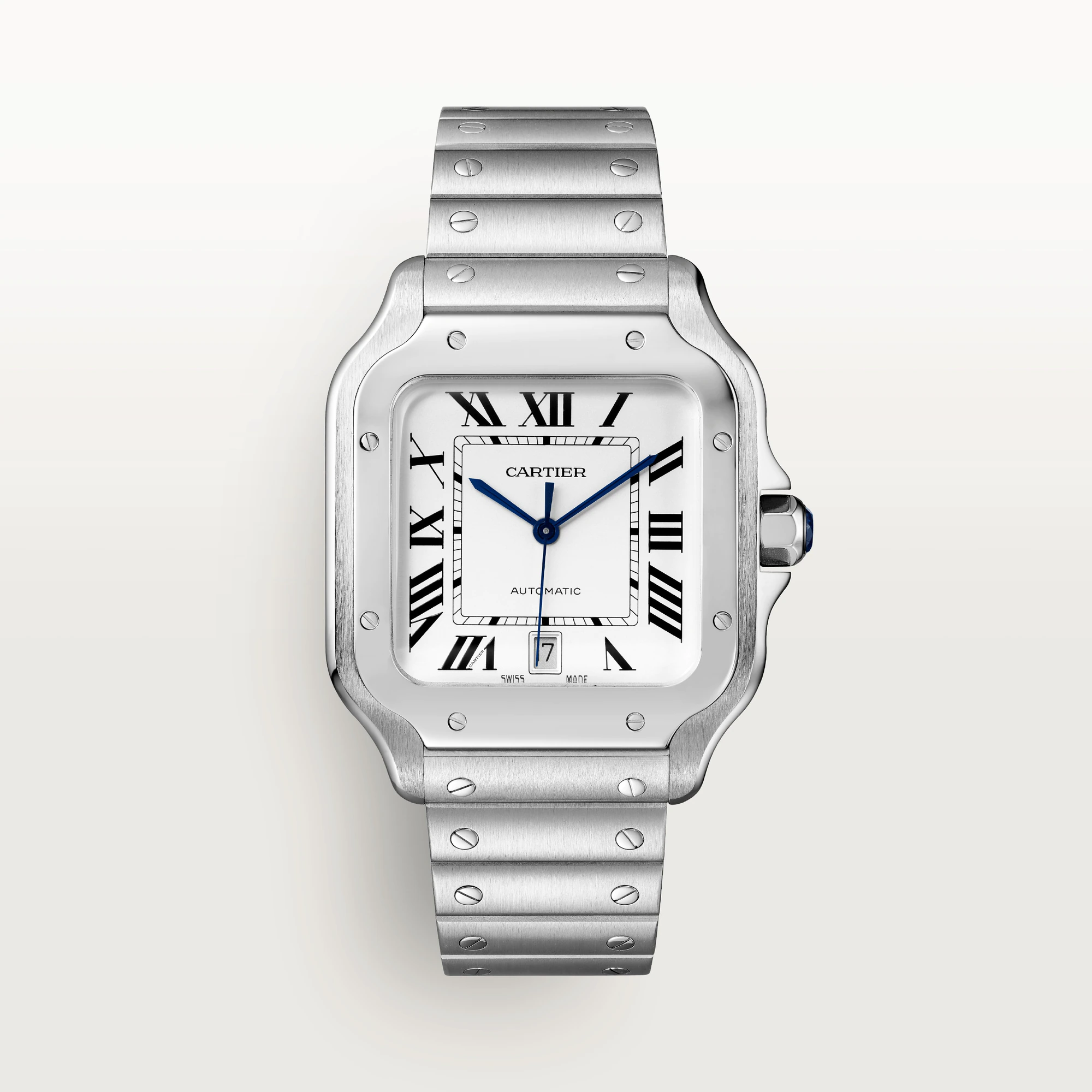 Cartier Santos Stainless Steel Men��s Watch, WSSA0018