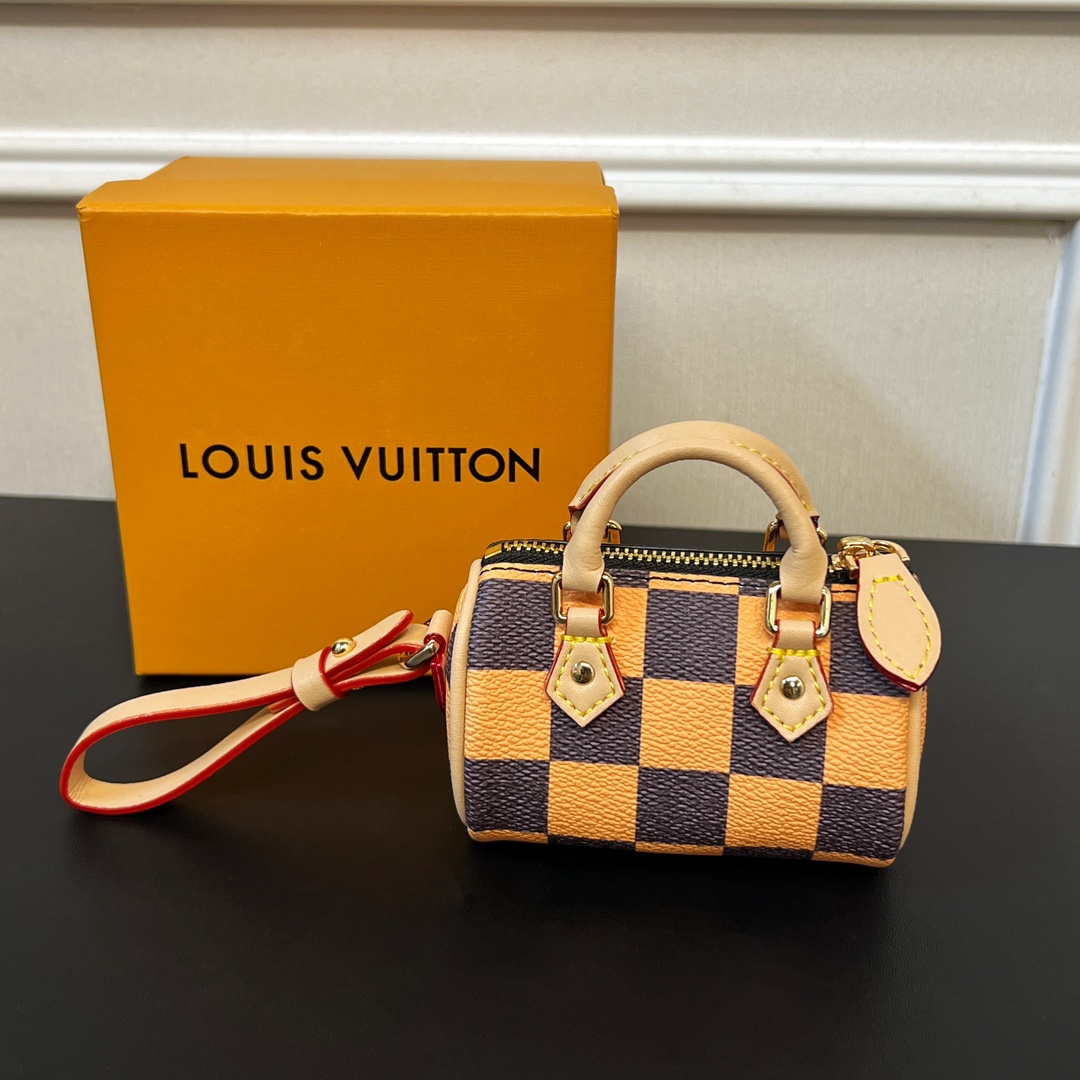 Louis Vuitton Micro Bag Leather Keychain Pendant Accessories