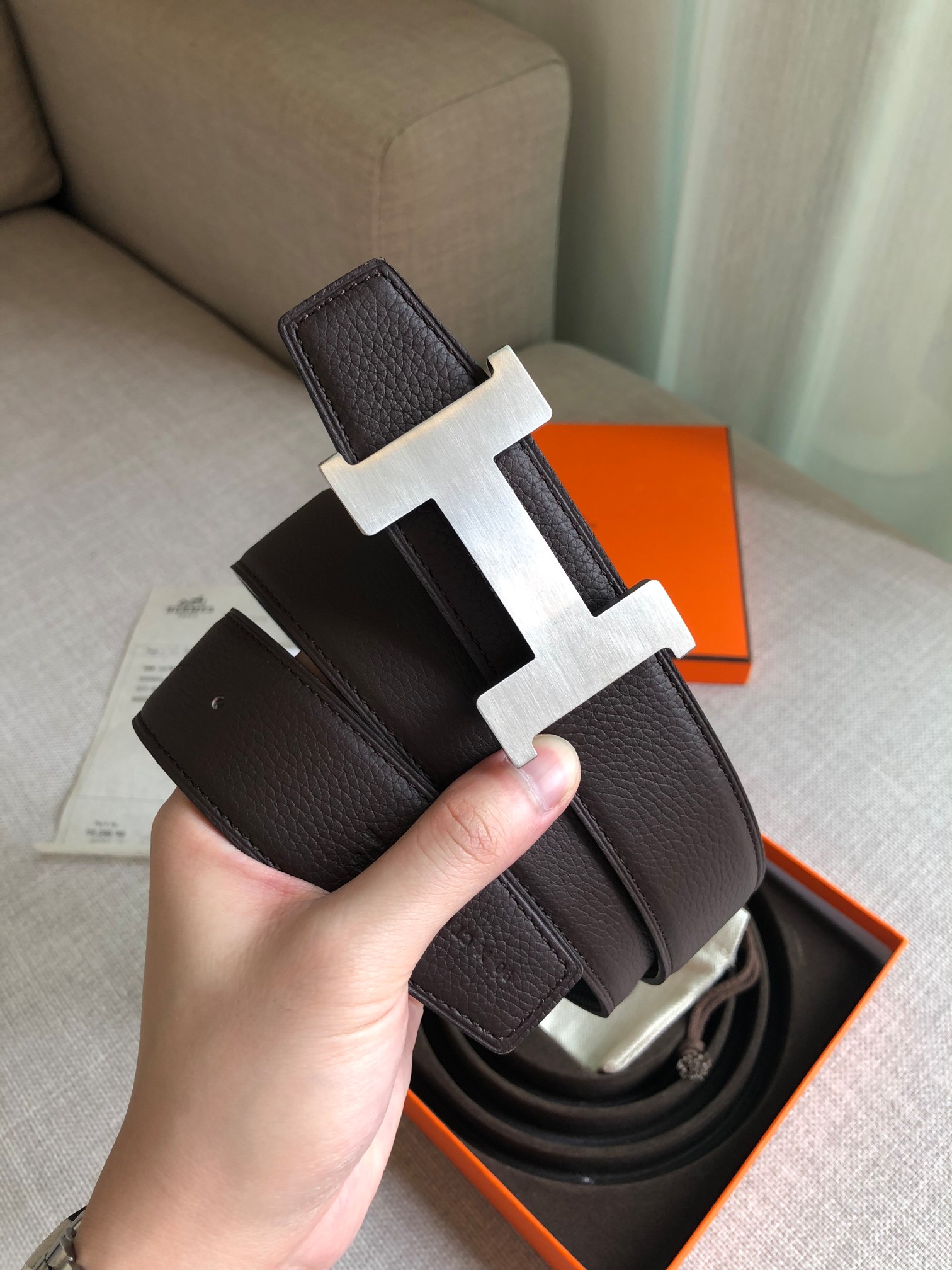 Hermes Leather Belts 1:1 Mirror Version