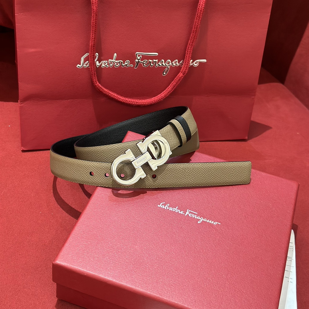 FERRAGAMO Belt 004 22PJ081 2.5cm