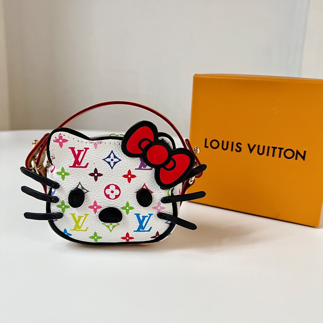 Louis Vuitton Micro Bag Leather Keychain Pendant Accessories