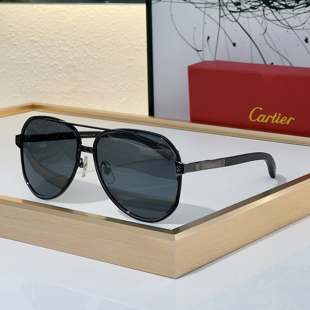 Cartier Aviator Metal Sunglasses Top quality 锛�Replica锛�