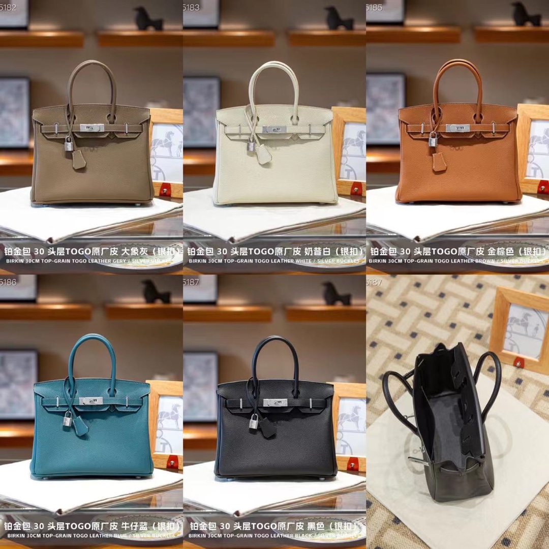 Hermes Birkin Bag Silver hardware XYZ062 30cm