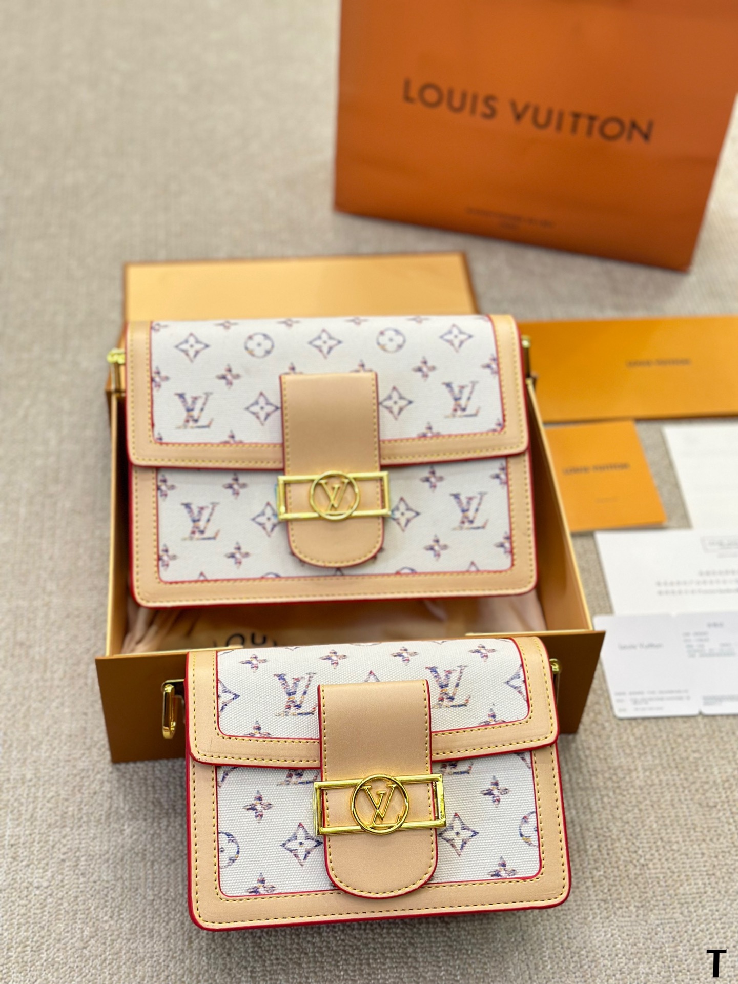 Louis Vuitton LV Dauphine Denim Mini&Small Shoulder Bag (Replica)