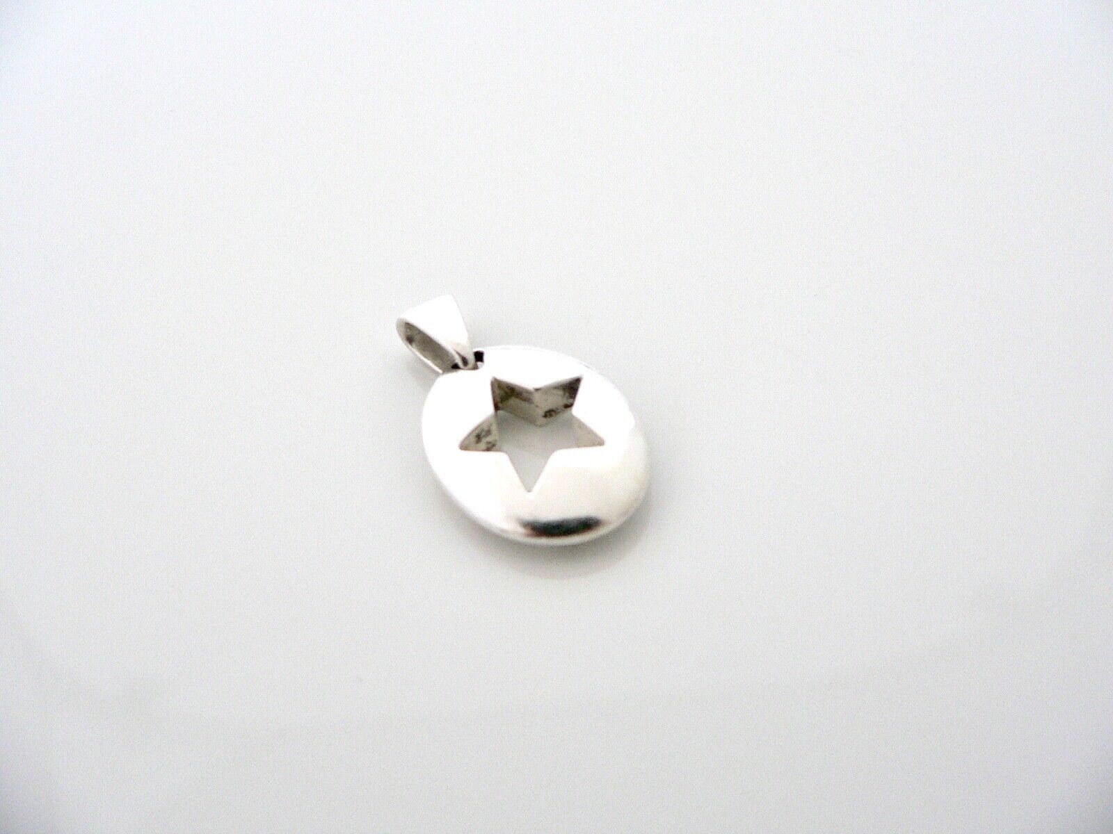 Tiffany & Co Star Charm Pendant Silver Stencil Cut Out Gift Love 4 Necklace T Co