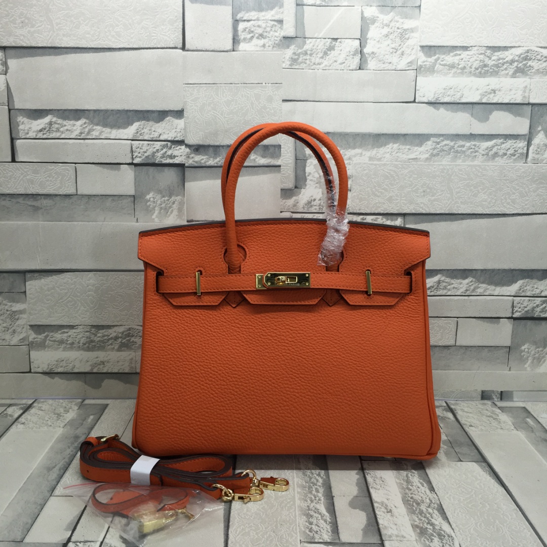 Hermes Birkin bags 25cm 30CM 35CM Togo Leather Black With Silver pink white various colors (7AReplica)