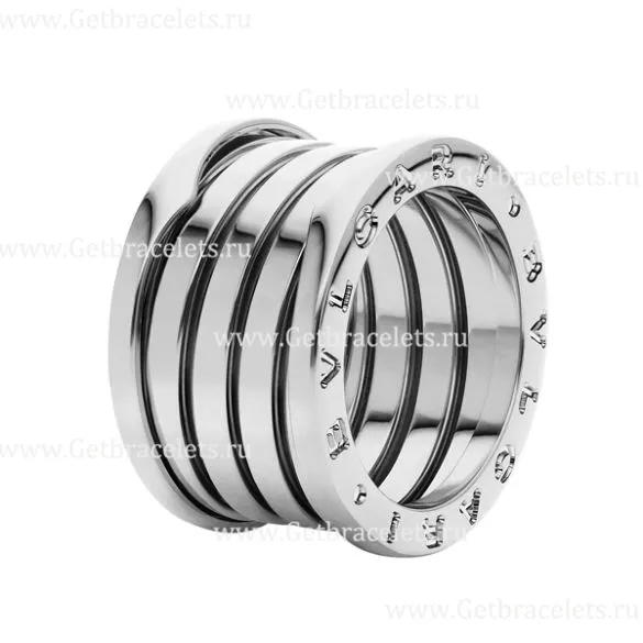 2020 New B.zero1 XXth Anniversary 5-Band Ring in 18kt White Gold