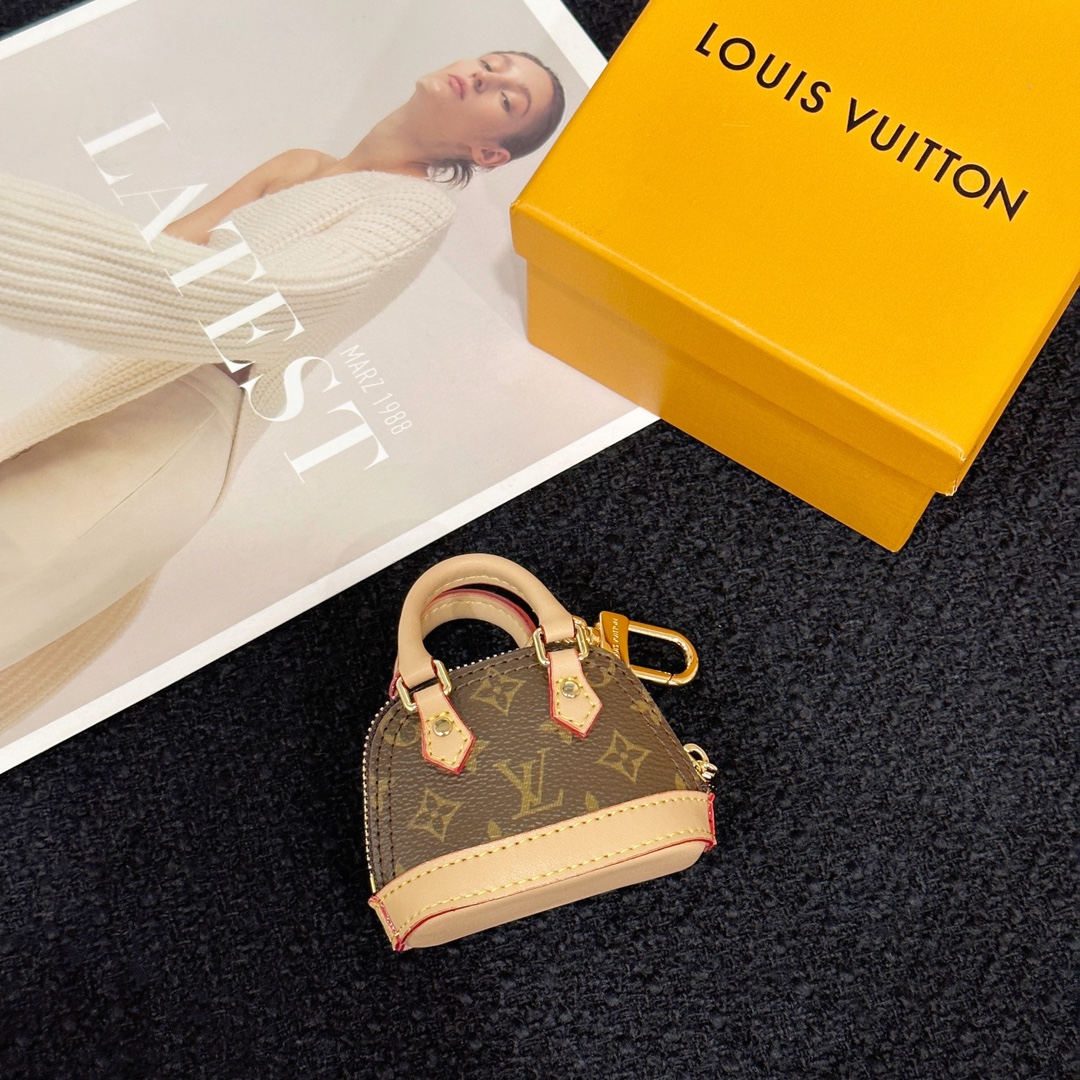 Louis Vuitton Micro Bag Leather Keychain Pendant Accessories