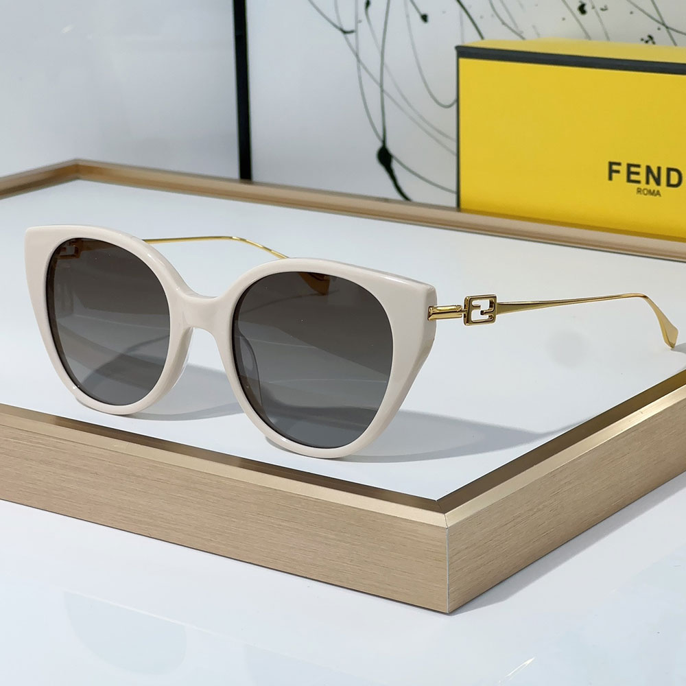 Fendi Slim Metal Mirror legs Sunglasses Top quality 锛�Replica锛�