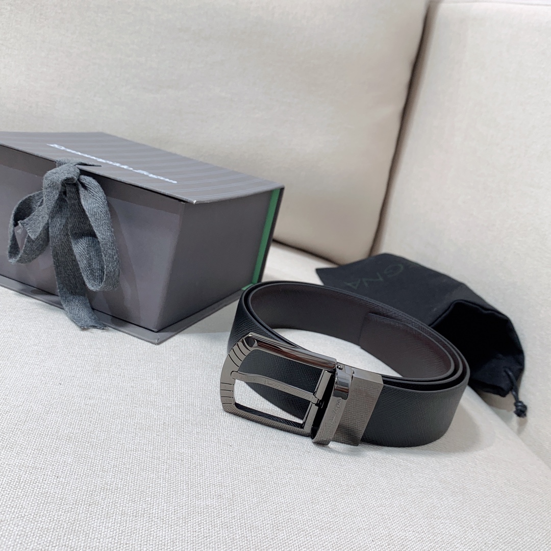 ZEGNA Belt 001 22PJ061 3.5cm