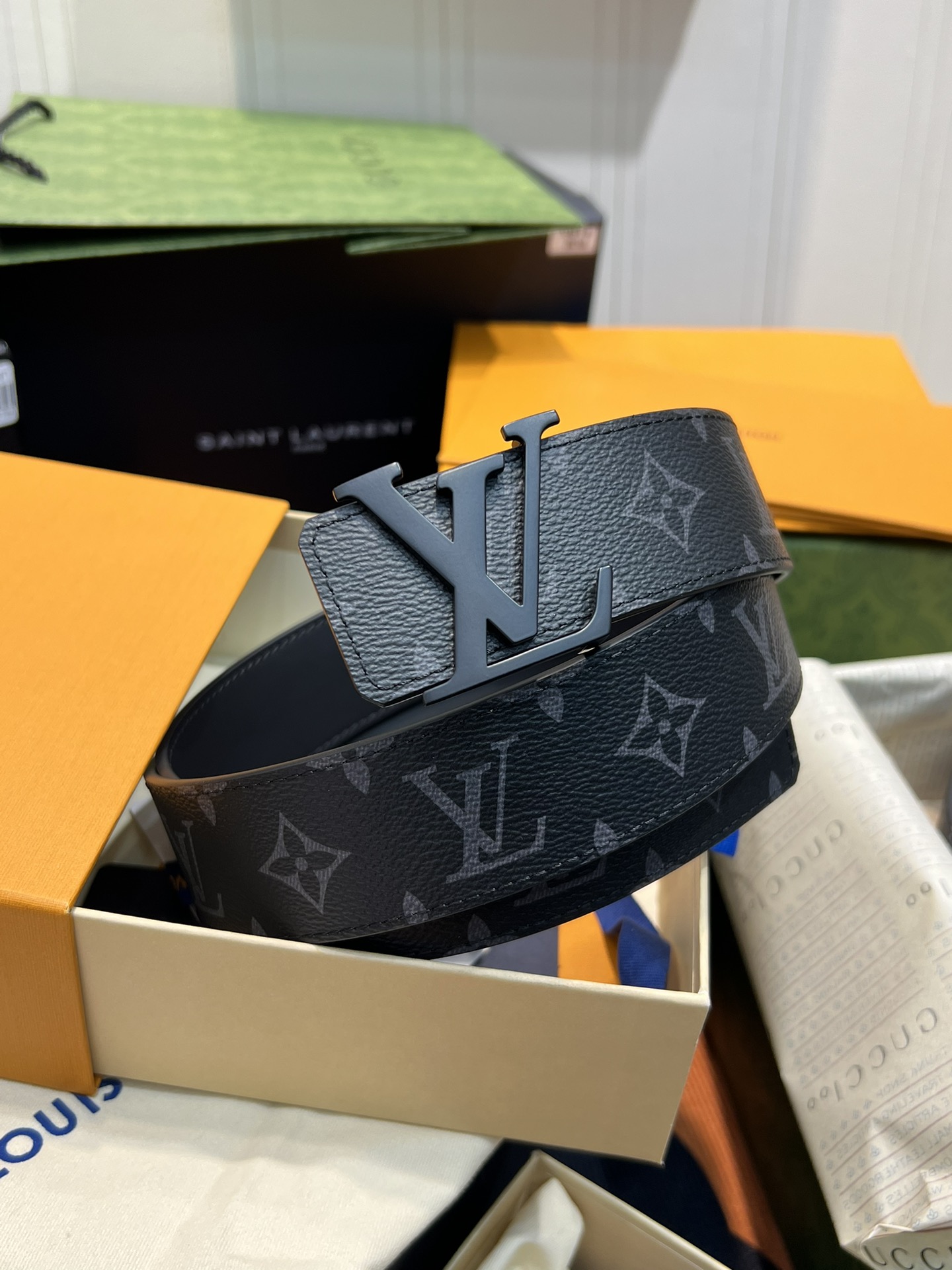 Louis Vuitton LV Leather Belts 1:1 Mirror Version