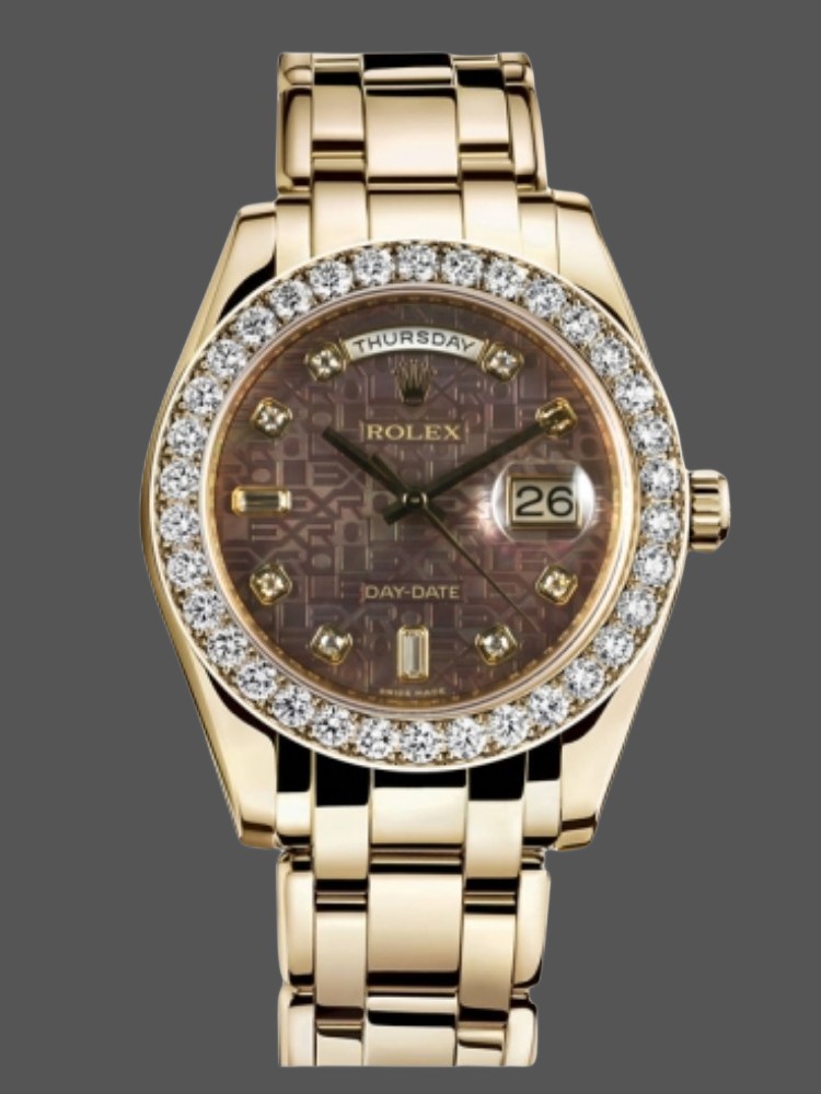 Rolex Day-Date 18948 Dark MOP Diamond Jubilee Dial 39MM Mens Replica Watch