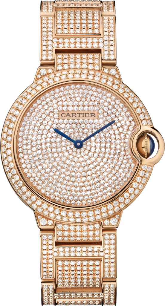 Cartier Ballon Bleu 18K Rose Gold & Diamonds Lady��s Watch, HPI00489