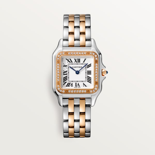 CARTIER PANTHERE Rose Gold Mix Diamond 30mm