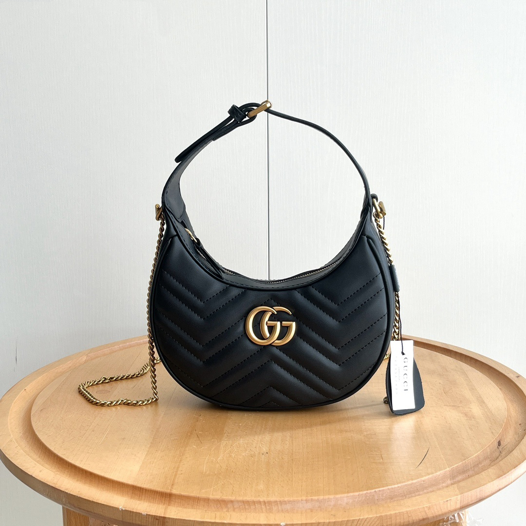 Gucci Bag Marmont Mini Crescent Top Handle Bag 699514