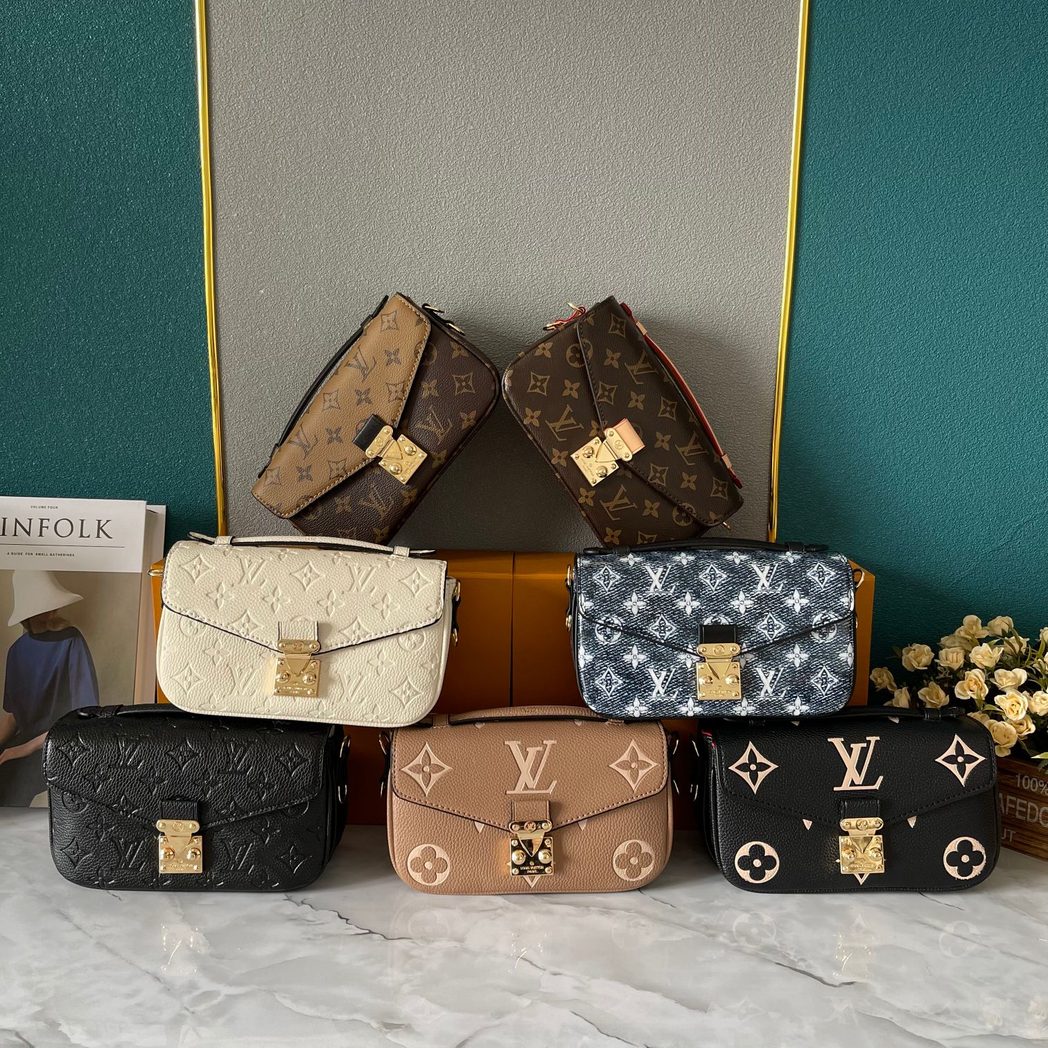 LV POCHETTE M�TIS EAST WEST BAG M46279 LM031 21.5cm