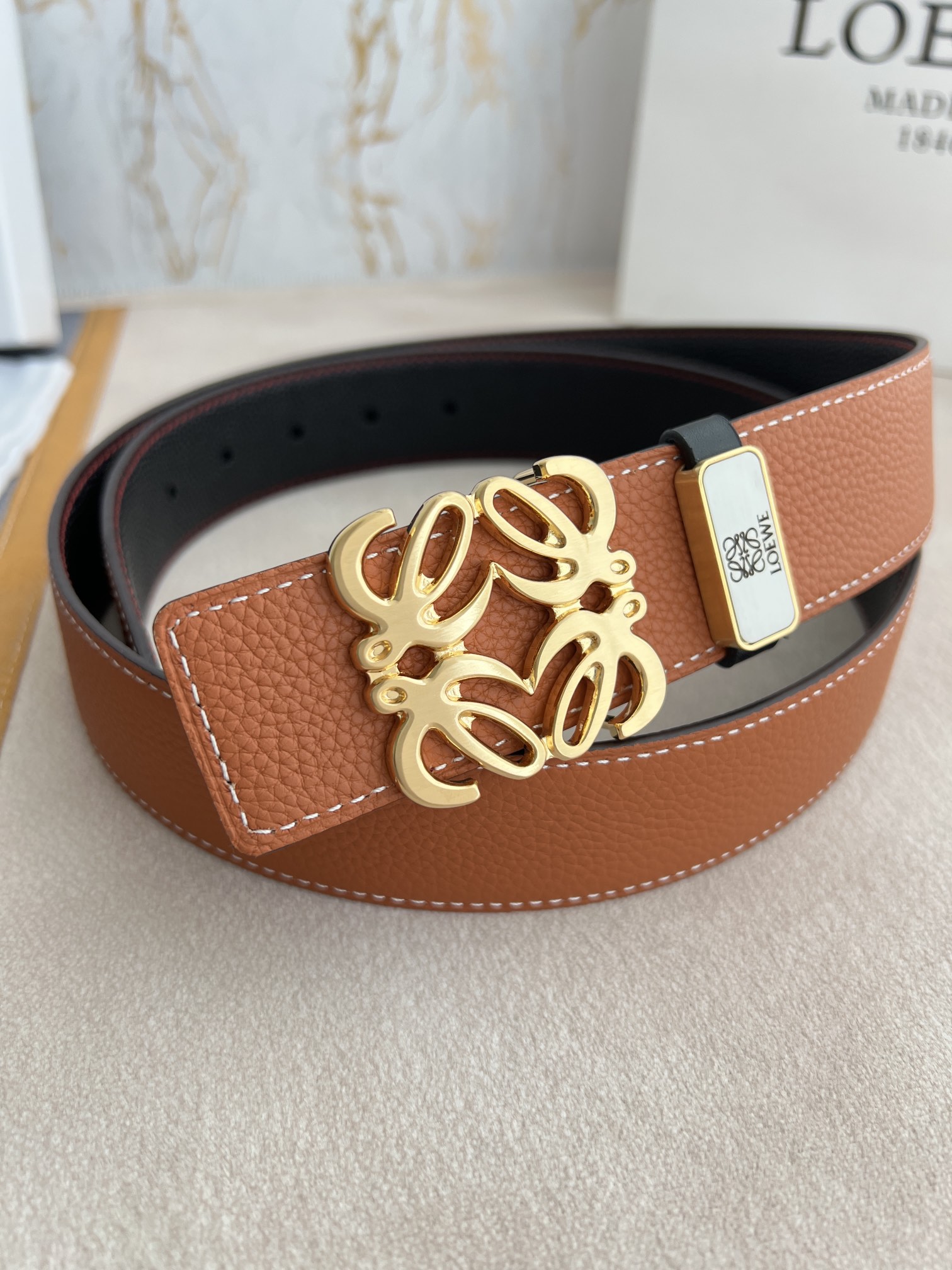 Loewe Leather Belts 1:1 Mirror Version