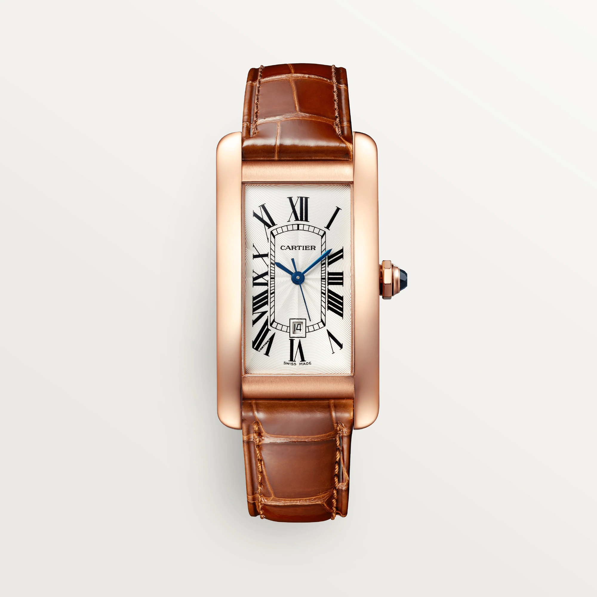 Cartier Tank Am茅ricaine 18K Rose Gold Unisex Watch, W2620030