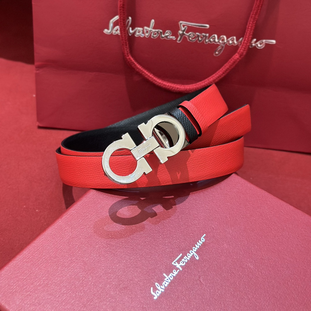 FERRAGAMO Belt 004 22PJ081 2.5cm