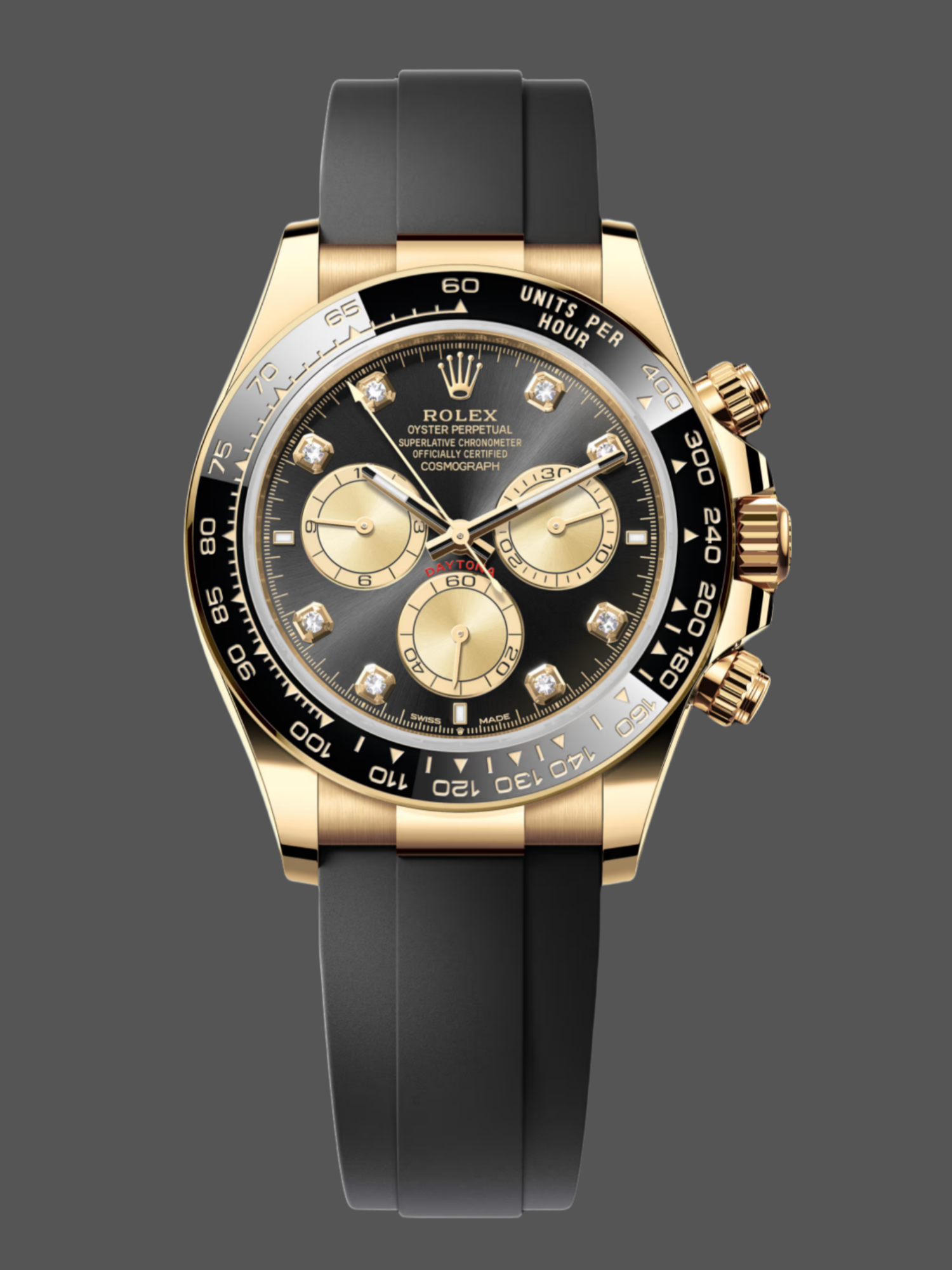 Rolex Cosmograph Daytona 40 Yellow Gold Balck Rubber m126518ln 0006