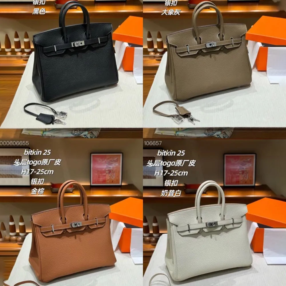 Hermes Birkin Bag Silver hardware XYZ032 25cm