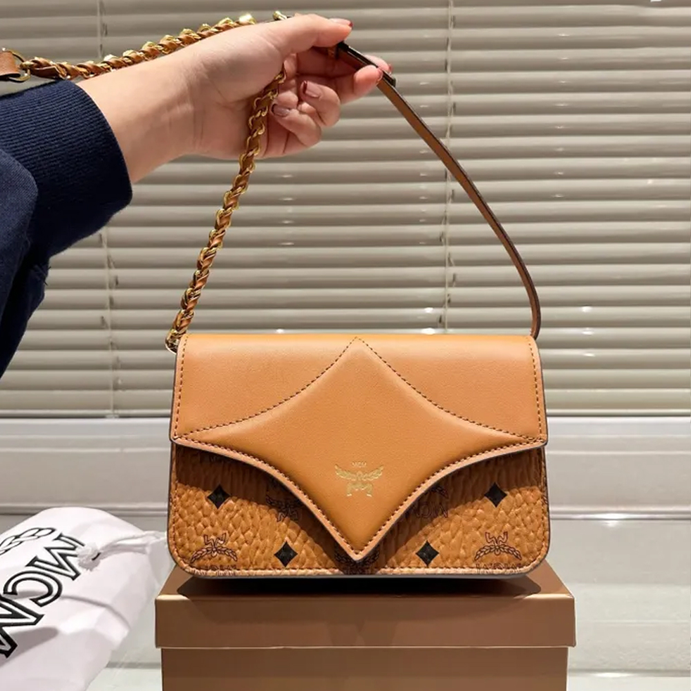 MCM Shoulder Bag 016 LLS051 20cm