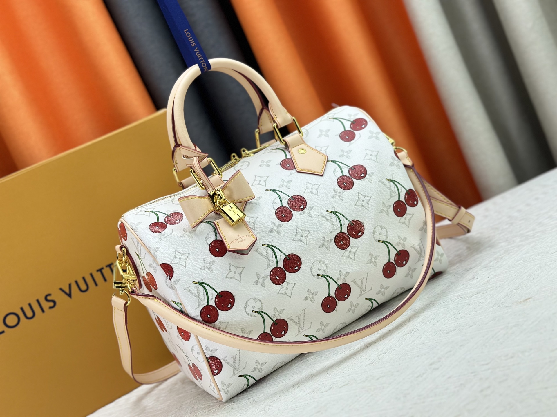 Louis Vuitton Bags Takashi Murakami Series Monogram Dune Gaston Louis Vuitton Shoulder Bag M14328 锛�7AReplica锛�