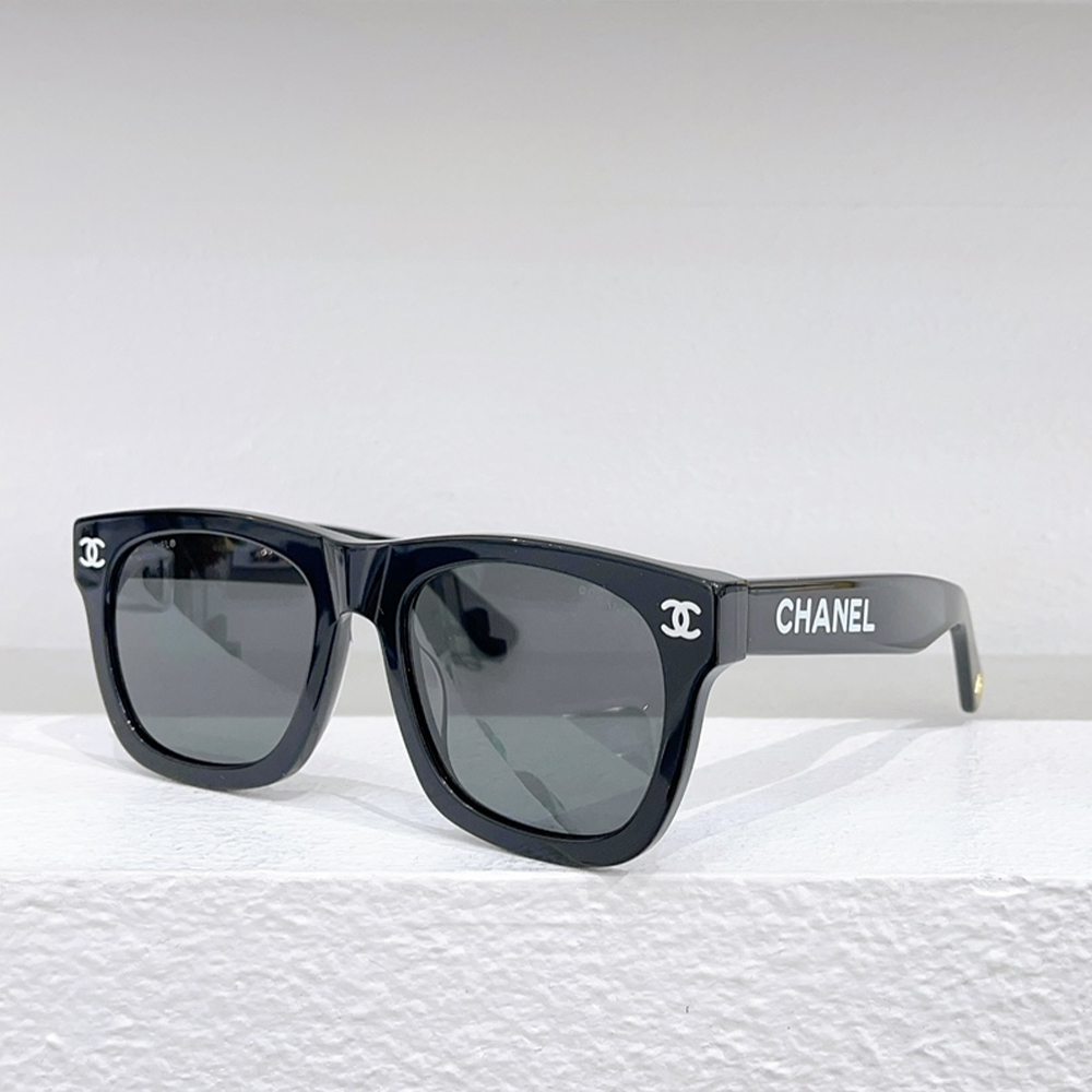 Chanel Thick Round Frame Sunglasses Top Quality 锛�Replica锛�