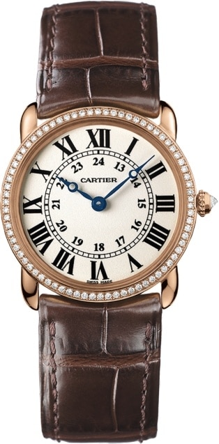 Cartier Ronde Louis 18K Pink Gold & Diamonds Lady��s Watch, WR000351