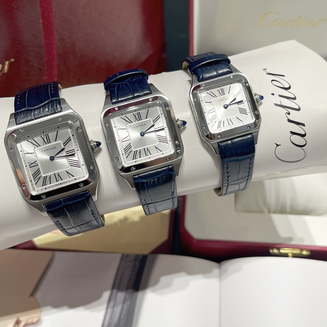 Cartier Santos-Dumont 28*38-32*43-35*46mm