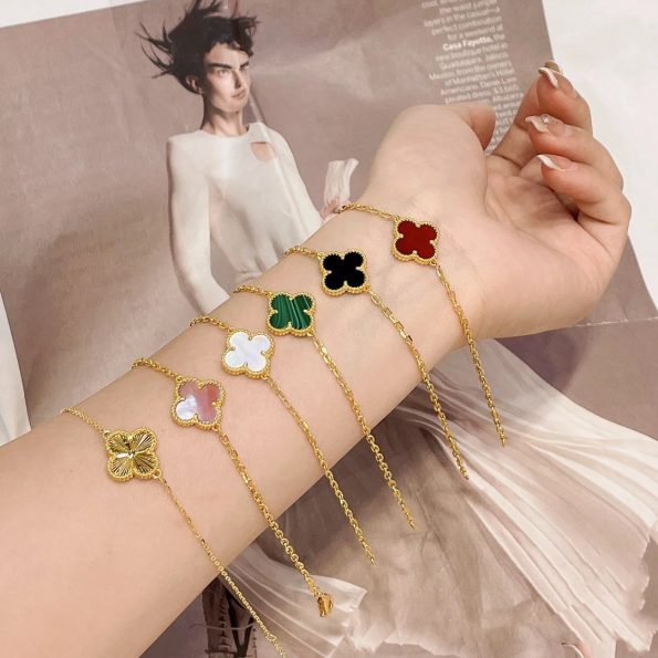 Van Cleef Bracelet Dupe, Single Clover Bracelet