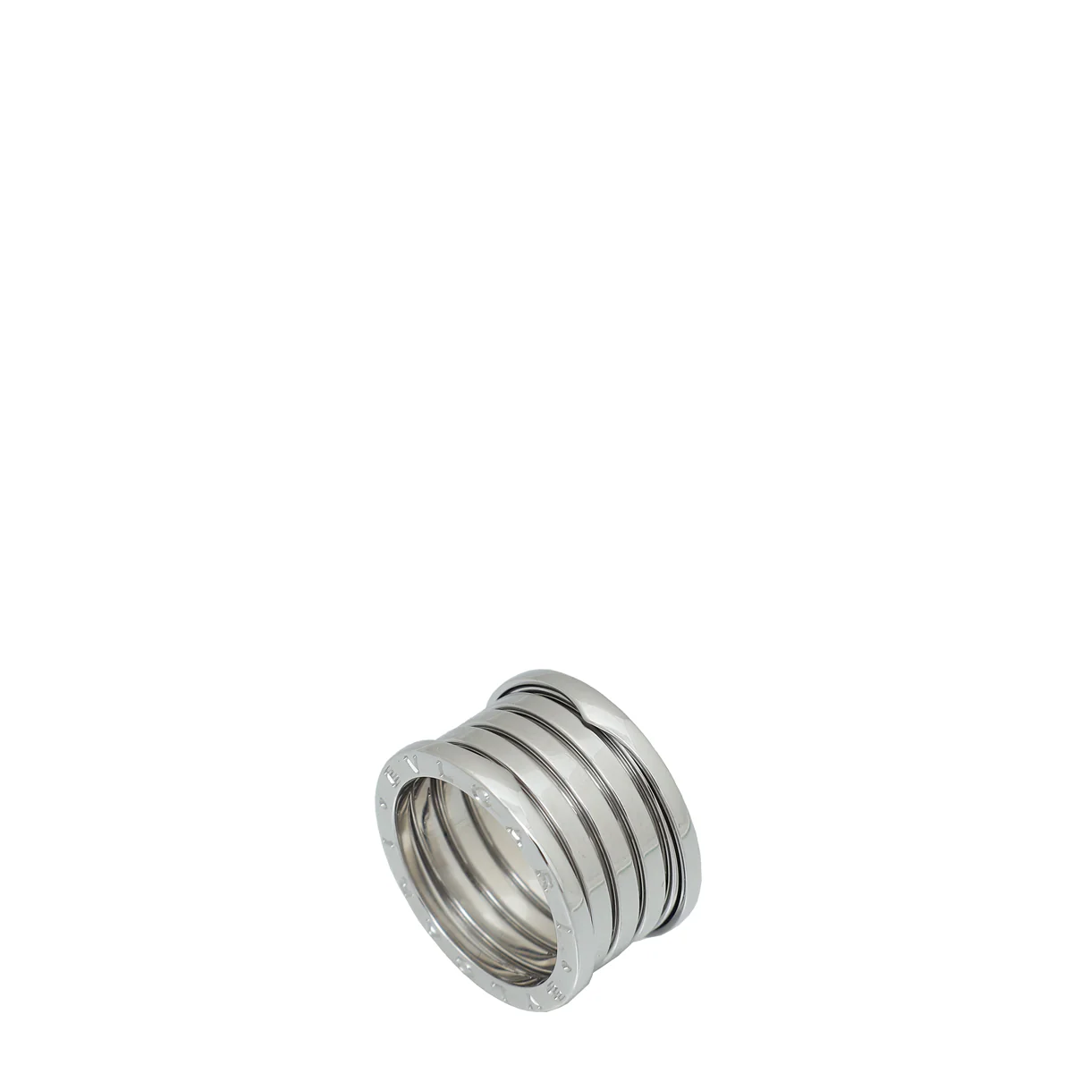 Bvlgari 18K White Gold B. Zero1 Four-Band Ring 58