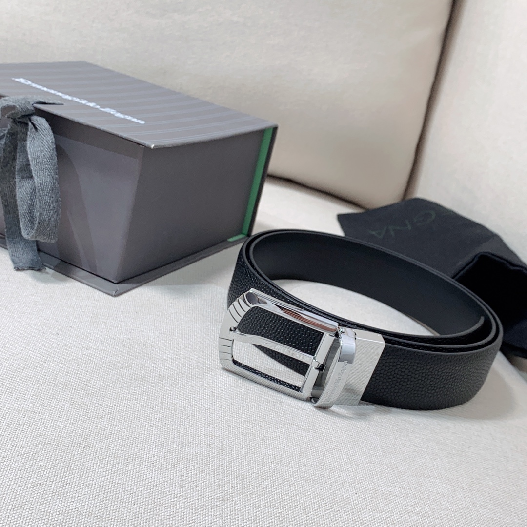 ZEGNA Belt 001 22PJ061 3.5cm