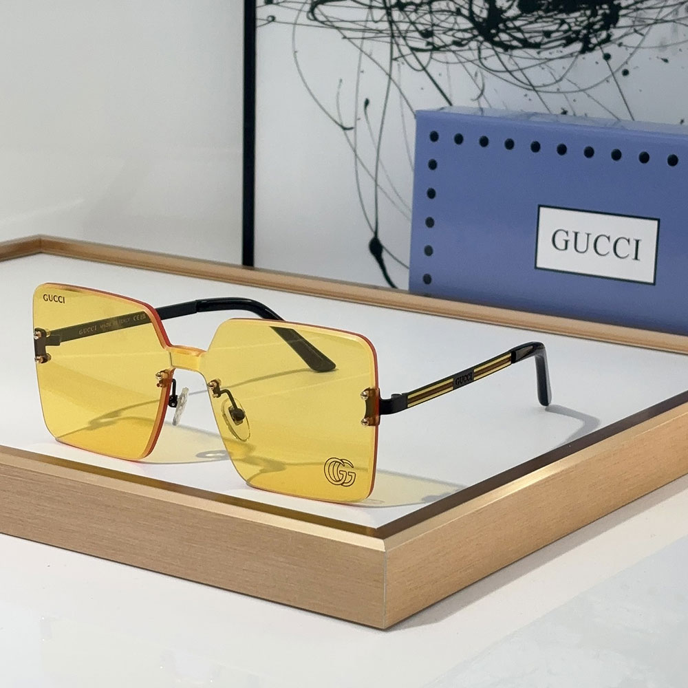 Gucci Stylish Frameless Design sunglasses Top quality 锛�Replica锛�