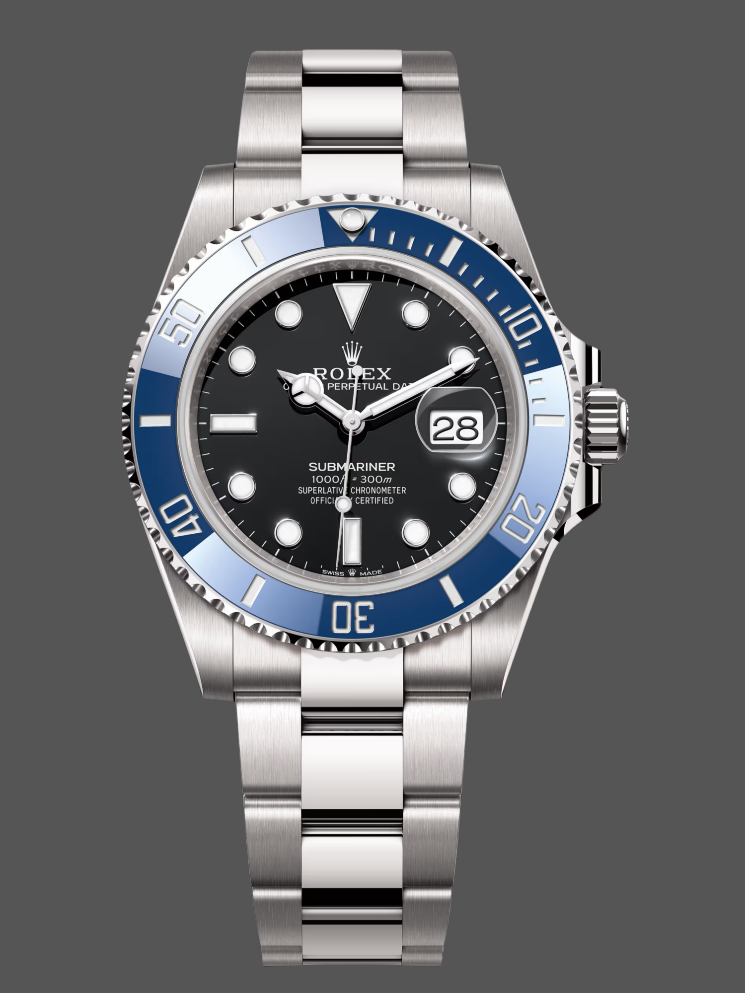 Rolex Submariner 126619LB 0003 Blue Ceramic Bezel Black Dial 41mm Mens Replica Watch