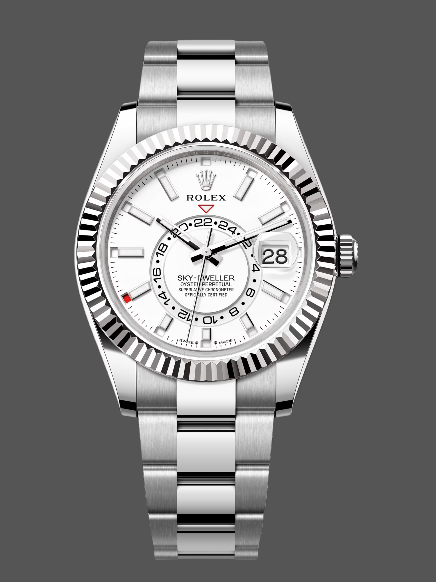 Rolex Sky Dweller 42 Oystersteel White Dial m336934 0003 Men's Watch