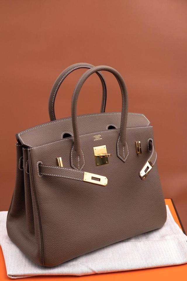 Original Copy Hermes Birkin 35cm Handbag Light Gray