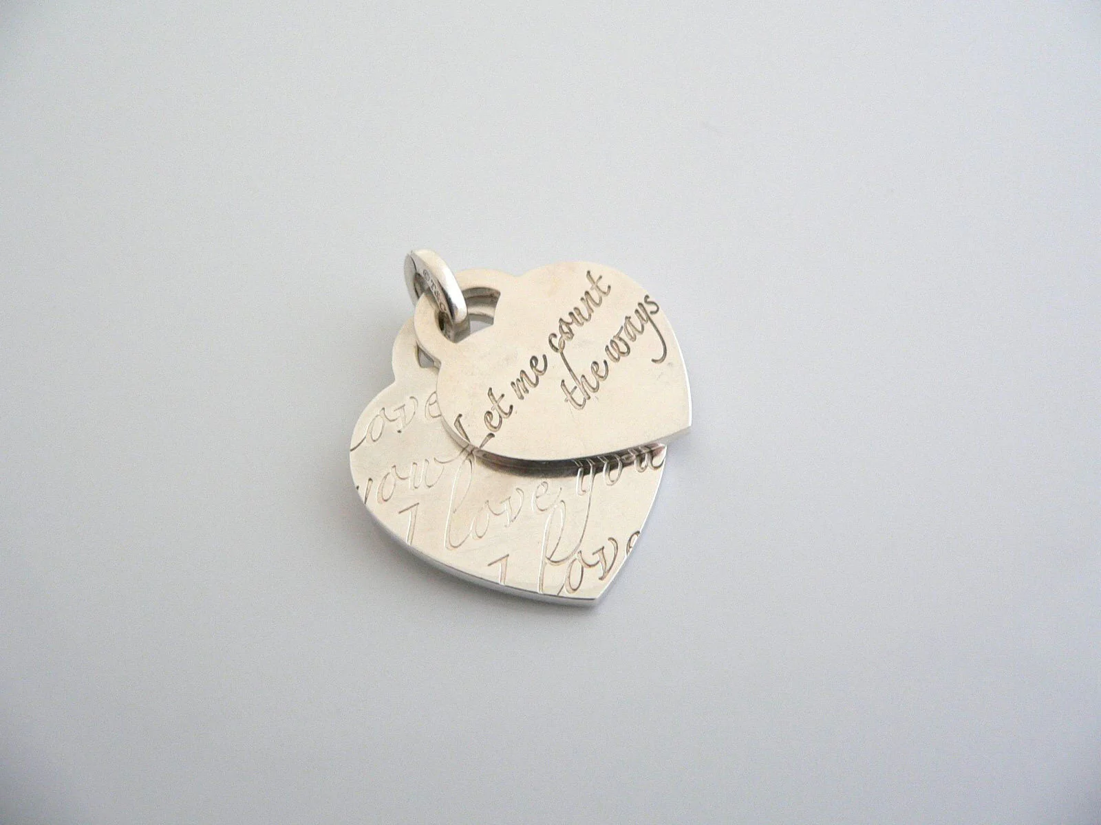 Tiffany & Co Let Me Count the Ways I Love You Charm 4 Necklace Bracelet Gift