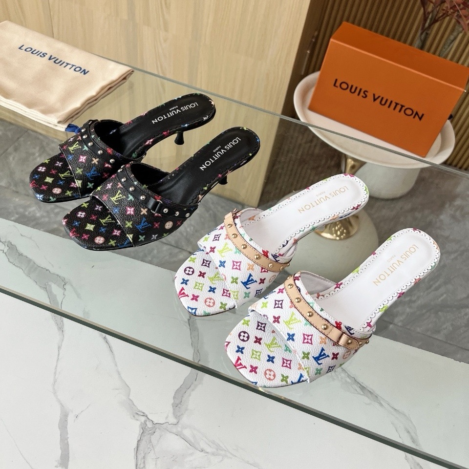 Louis Vuitton Shoes X Murakami Takashi Co branded Series Heels