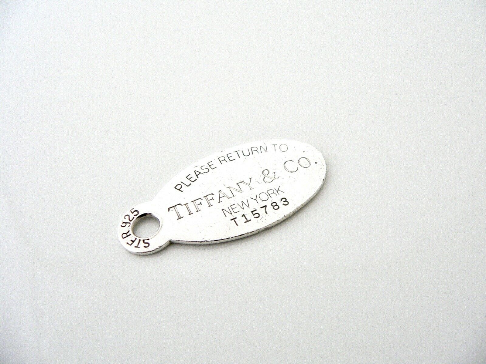 Tiffany & Co Return to Oval Dog Tag Charm 4 Necklace Bracelet Gift Love Silver